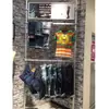 Expositor de roupas com haste telescópica, suportes superior e inferior de liga de alumínio, expositor de pôsteres para placa KT com haste telescópica