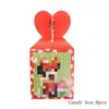 Caja de dulces con estampado de dibujos animados para decoración de fiestas infantiles, caja de refrigerios, caja de embalaje variada, caja de manzana, 6 piezas