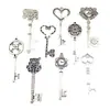 Accesorios para joyería DIY de aleación corazón engranaje corona flor llave colgante collar decoración de ropa colgante hip hop