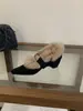 Sapatos Mary Jane com Forro de Lã que Aumentam a Altura Interna para Mulheres, Sapatos Quentes e Peludos Outono/Inverno 2025, Sapatos de Algodão, Mocassins de Bico Fino