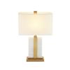 Luminária de Mesa Moderna Minimalista em Mármore Verde Designer Ajustável Dimerizável Iluminação Suave para Sala de Estar, Estudo, Quarto, Luminária de Cabeceira, Luxo Leve