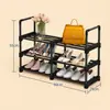 Este zapatero desmontable de varios niveles es perfecto para habitaciones de estudiantes y hogares.. Ofrece almacenamiento flexible para zapatos y botas, es fácil de montar, resistente, duradero y ahorra espacio.