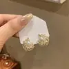 Pendientes de Plata Coreana con Zirconita, Pluma y Perla, Clavos de Oreja Vintage de Exquisito Temperamento, Pendientes de Lujo Ligero de Nicho de Alta Gama para Mujer