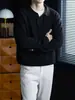 Colección de Invierno Cálido Suéter de Punto de Manga Larga Elástico y Cómodo para Hombre, Grueso, Raglán, Color Sólido, Top de Ajuste Relajado Casual de Negocios