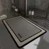 Alfombra de Piso para Baño, Antideslizante, Absorbente de Agua, Felpudo para Entrada de Inodoro, Alfombra Resistente a la Suciedad, Tierra de Diatomeas