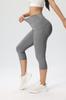 Pantalones de yoga con bolsillos y solapa, elásticos, color piel, cintura alta de tres puntos, control de abdomen, realce de glúteos y deportivos con efecto "melocotón".