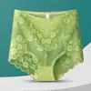 Controle de Barriga Levanta Bumbum Tamanho Grande 90-300 Jin Nova Renda Sexy Antibacteriana Vazada Cintura Alta Sem Costura Roupa Íntima Feminina