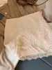 Falda de encaje bordado a crochet francés para mujer, nuevo estilo de otoño, de cintura alta, adelgazante, anti-exposición, línea A, falda corta ajustada a la cadera