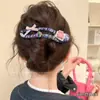 Presilha Bico de Pato com Laço, Estilo Premium, Nova Presilha de Cabelo 2025 para Mulheres, Presilha Garra para Meio Rabo, Acessório de Cabelo Presilha Tubarão Segura