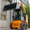 Cargadora compacta de orugas HIGHTOP con ruedas, modelo de exportación, cargadora pequeña multiusos para uso agrícola