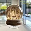 Impresión Plana Transfronteriza 2D Plano Rotación de 360 Grados Escena de Nieve Casa de Pingüinos Decoración de Escritorio Interior y Exterior Festival
