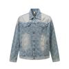 Jiayiku maré marca 2025 primavera novo americano retro corte design lavagem pesada água jaqueta jeans homens