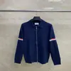 Ventas Directas de Fábrica Tb Nuevo Estilo Otoño e Invierno Chaqueta con Solapa de Doble Manga y Cremallera de Correa para Hombres y Mujeres, Chaqueta Casual y Cómoda