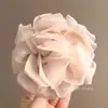 Pinza para el Cabello Pequeña de Flor Rosa para Mujer, Pasador de Gama Alta y Dulce, Elegante Pinza Lateral para el Cabello, Accesorio Estilo Vacaciones en la Costa