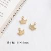 Ins Aleación Retención de Color Zirconio Perla Amor Estrella Colgante DIY Joyería Hecha a Mano Mano Collar Aretes Colgante Accesorios