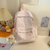 Mochilas de Aspecto Elegante para Estudiantes de Secundaria y Universidad, Mochilas Versátiles Casuales de Estilo Coreano Ins Dulce para Mujer con Gran Capacidad