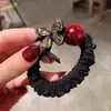 Nova Coleção Coreana de Scrunchies Plissados de Renda com um Toque de Luxo, Acessório de Prendedor de Cabelo Simples e Moderno com um Toque de Elegância