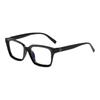 Gafas de sol para mujer con protección contra la luz azul, diseño simple, con espejo plano, montura grande, lentes de sol fotográficas de alta calidad y sin aumento.