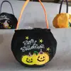 Halloween portátil tridimensional saco de abóbora presente das crianças saco de açúcar bruxa fantasma fantasma festival atmosfera adereços tecido não tecido