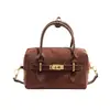 Bolso Boston pequeño de plaza transfronterizo, bolso bandolera de gamuza, exquisito y moderno, bolso de hombro para mujer Otoño 2026
