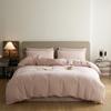Juego de Ropa de Cama Jacquard Cepillado 100% Algodón de Cuatro Piezas, Sábana de Cama Espesa de Algodón Puro para Invierno, Funda de Edredón, Sábana Ajustable de Tres Piezas, Ropa de Cama de Lujo Ligero