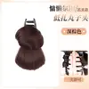 Peluca de Moño Bajo para Mujer con Pinza de Garra, Nueva Herramienta de Peinado Estilo Chino, Postizo Natural y Voluminoso