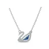 Versão Alta Colar Cisne Shijia Feminino Cisne Gradiente Preto e Branco Elementos Coração Batendo Corrente de Clavícula de Cristal Fabricante Lote