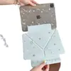 La pantalla de estilo ins llena de estrellas y notas musicales es adecuada para fundas protectoras de tabletas iPad Pro 11/13, Air 5/6 mini desmontable