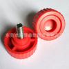 Fabricante de Dongguan 35 # Tornillo de Cabeza de Plástico Roja de 1/4 de Pulgada de Apriete Manual con Mango de Rosca Recta y Perno Moleteado