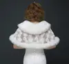 Vestido de novia, chal de lana para boda, cheongsam de invierno, vestido de dama de honor, chal de piel sintética, capa de otoño e invierno