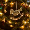 Novas Decorações Criativas de Natal, Meias de Cristal de Natal de Alta Transparência, Decorações de Natal, Acessórios para Pendurar na Árvore de Natal