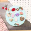 Serie de Fieltro Coreano Hongo Corazón Flor Arcoíris Bolsa Creativa para Pines Accesorios Dulces y Versátiles Accesorios DIY
