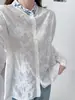 Colección Otoño 2026: Cárdigan Bordado Jacquard Artístico de Corte Holgado para Mujer Camisa Top de Manga Larga Tendencia al por Mayor