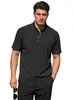 Sudadera con Capucha para Hombre Jacquard Color Sólido Cuello Alto Manga Corta Amazon Verano Casual Holgada Comercio Exterior Talla Europea