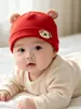 Gorro para bebé para primavera y otoño, adecuado para recién nacidos e infantes, protege la fontanela, diseño de osito, unisex, cubrecabezas estilo coreano