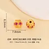 Cuentas de barril incrustadas con circonita de corte completo, cuentas espaciadoras de plata 925 chapadas en oro, pulsera hecha a mano para bricolaje, accesorios de joyería estilo lujo ligero