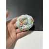 Tela de Microfibra Estampada Elegante de 6.6cm Flor Camelia Flor Pequeña Fragante Joyería Flor para Zapato Broche de Solapa Pinza para el Cabello Broche