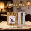 Pigmentos para Pintura Chinesa Marca Marley 12 Cores Conjunto de Pintura Chinesa Tubo Grande Conjunto Completo Caixa Pequena Pigmentos para Pintura de Paisagem Pincel Fino Tinta Lavada