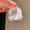 Brincos Vintage de Prata com Zircônia Incrustada em Formato de Coração e Flor, Apresentando um Design de Gota d'Água, Oferecendo um Toque de Luxo Leve e de Alta Qualidade, Acessórios de Orelha Exquisitos