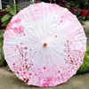 Paraguas de Papel Aceitado Estilo Antiguo Paraguas de Tela de Seda Impreso Decoración de Paraguas Paraguas de Techo Paraguas Parasol Accesorios para Fotografía Paraguas de Pasarela Paraguas de Danza Hanfu