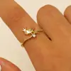 Anillo de Pájaro Corona Personalizado Estilo Ins Europeo y Americano Anillo de Pájaro Inteligente Rama de Nueva Textura Creativa Venta al por Mayor Creativa