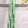 10x 8 colores cuentas de barril que no se decoloran cuentas de pier vidriadas multicolor jade de imitación barra de nieve accesorios para pulsera collar DIY