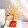Adornos de Cristal de Grava de Árbol Etothyme Natural Decoración Creativa para Escritorio del Hogar Manualidades Gato Lindo