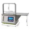 Máquina de Fitas Automática Pequena Máquina de Fitas para Embalagem de Legumes Presunto Salsicha Bloco de Madeira Cartão Máquina de Fitas Máquina de Fardos