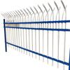 Valla de acero galvanizado barandilla azul y blanca protección de pared exterior de jardín municipal ventas directas de fábrica gran cantidad Congyou especificaciones completas
