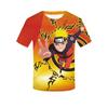 Comercio exterior desea nuevo producto Amazon Naruto camiseta de secado rápido de seda de leche con impresión 3D para hombres y mujeres outlet de fábrica