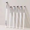 Set de 6 Brochas Pequeñas para Sombras de Ojos Nuevo Modelo Más Vendido Transfronterizo, Set de Brochas Plateadas, Brochas de Maquillaje con Cerdas Suaves, Herramientas de Belleza al por Mayor