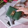 Nova Carteira Feminina 2019 Curta de PU com Zíper Bolsa de Mão Estilo Coreano Multifuncional com Fecho Carteira de Cartão Feita à Mão