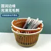 Cesta Mini Portátil, Cesta Pequena para Banho, Cesta de Armazenamento para Banheiro, Porta-Canetas de Plástico, Cesta de Frutas, Morango Azul