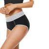 Ropa interior de algodón puro para mujer talla grande estilo europeo y americano, alta elasticidad, levantamiento de glúteos, control de abdomen, bragas de cintura alta, stock listo de fábrica al por mayor